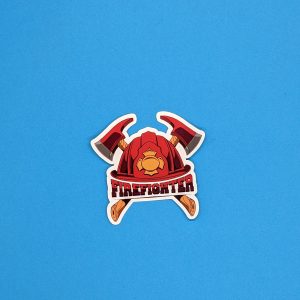 Firefighter Crest Sticker / Firefighter Sticker / Fireman Sticker / Gift for Firefighters