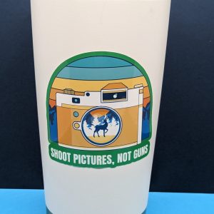 Shoot pictures, not guns - Nature Sticker - Camping Sticker - Vegan Sticker