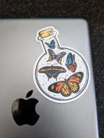 Butterflies In a Jar Sticker, Butterfly stickers, cute stickers, nature stickers, laptop stickers