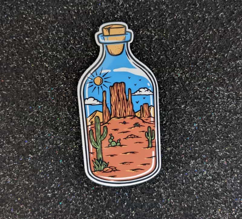 Desert Dreamscape | Desert in a bottle sticker, Aesthetic sticker, Vinyl Sticker - Image 2