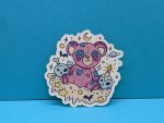 Creepy Cute Pastel Goth Teddy Bear Sticker | Goth Stickers, Pastel Goth Stickers, Cute Stickers