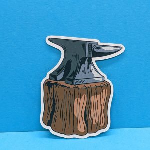 Blacksmith Anvil Sticker - Blacksmith Sticker
