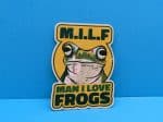 MILF - Man I Love Frogs Sticker | Vinyl Sticker, Frog Sticker, Funny Sticker, Meme Sticker