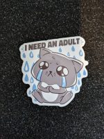 I need an adult cute cat sticker, cute sticker, animal sticker, funny sticker
