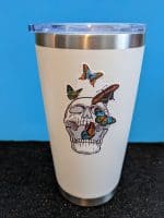 Butterfly Skull Sticker, Butterfly sticker, Cool Sticker, Macabre Sticker, Laptop Sticker