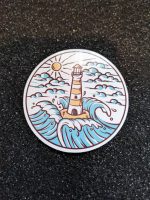 Waves crashing lighthouse sticker, Ocean sticker, Waves sticker, Cool Sticker, Laptop sticker