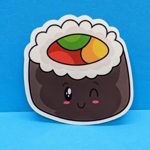 Kawaii Sushi Roll Sticker, Sushi Lovers