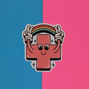 Stay Positive Sticker, Mental Health Sticker, Happy Sticker