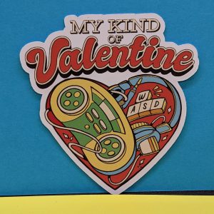 Gamer Valentines Day Sticker, Gift for her, Gift for HIM, Valentines Gift