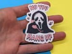Funny Scream Sticker, Ghostface Sticker, No you hang up, Horror Movie Sticker, Funny gift for boyfriend / girlfriend