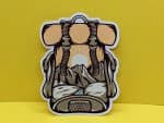 Aesthetic Camping Sticker, nature sticker, outdoors sticker, adventure sticker, car decal, backpacking sticker