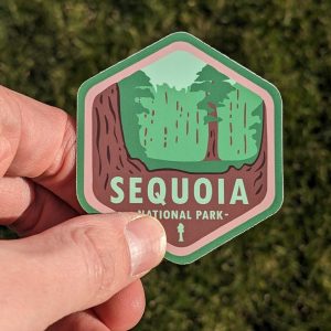 Sequoia Sticker, National Park Badge, US National Parks Stickers, Waterproof Stickers