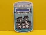 Anti Depressant Raccoons Sticker, Mental Health Sticker,Anti Depressant Pill Bottle, Funny Raccoon Sticker