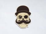 Skull with Monocal sticker, Skull Sticker, Cool Stickers, Skateboard Stickers, Laptop Stickers