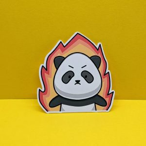 Angry Panda Sticker - Funny Sticker, Cute Sticker, Laptop Sticker