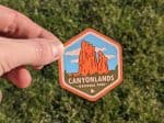 Canyonlands Sticker, National Park Badge, US National Parks Stickers, Waterproof Stickers