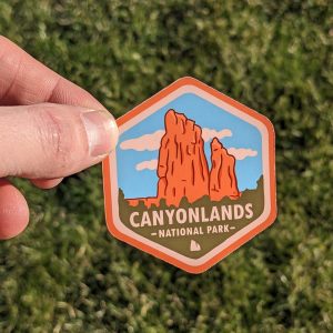Canyonlands Sticker, National Park Badge, US National Parks Stickers, Waterproof Stickers