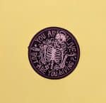 You Are Alive, But Are You Living? Skeleton Sticker, Laptop Sticker, Vinyl Sticker