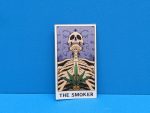 Weed Tarot Card Sticker // Macabre Skeleton Decal for laptop, car , kindle, water bottle, gift