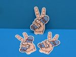 Skateboard Peace Sign Sticker - Unique Vinyl Decal for Skateboards, Laptops, Water Bottles, and More!
