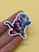 Watercolor Astronaut Space Kitty Sticker | Cat Stickers, Space Stickers, Astronaut Stickers, Laptop Stickers