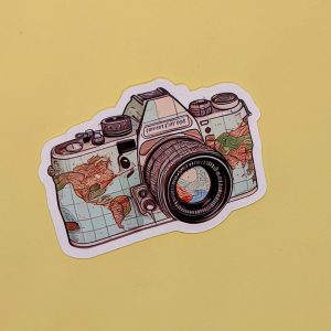 Photography Adventure: World Camera Sticker, travel stickers, photography sticker, laptop sticker