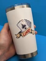 Fortune's Ink: Tattoo Style Playing Cards Sticker | Tattoo Sticker, Flash Sticker, Lucky Sticker, Laptop Sticker