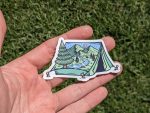 Wilderness Wonders: Scenic Camping Sticker | Nature Lover, Wilderness sticker, Travel Decal