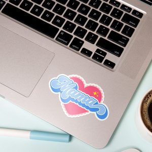Celebrate Motherhood: Mama Heart Sticker | Gift for mom, mom appreciation, family sticker