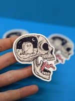 Memento Mori | Skull Sticker, Laptop Sticker, Macabre art, Gothic design
