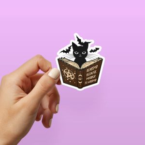 Reading because murder is wrong | Funny Bookish Sticker, Laptop Sticker