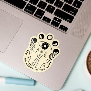 See the light in the dark | Celestial Sticker, Uplifting Sticker, Laptop Sticker