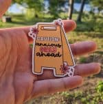 Caution: Anxious Girly Ahead Sticker - Girly and Playful Design - Vinyl Decal for Laptops, Water Bottles, Phone Cases, and More