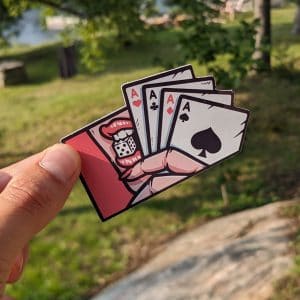Lady Luck Sticker - Gambling sticker, Poker Sticker, Laptop Sticker