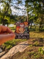 Dungeons and Dragons Sticker - Funny DND Cat Sticker