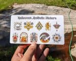 Halloween Aesthetic Sticker Set - 10 Matte Finish Stickers for Laptops, Journals, and More