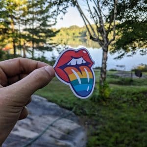 Cute Pride Sticker Stone | LGBTIQA+ Stickers | Rollng Stone Sticker for Water Bottle, Laptops, Cars