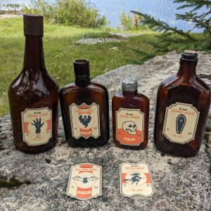 Halloween Apothecary labels - Physical Product - Cool Vintage Halloween Labels - Stickers