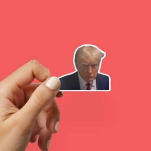 The Donald Trump Mug Shot Sticker - Trump Stickers