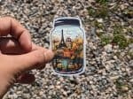 Paris in a Jar - Miniature Cityscape with Paris France Travel Sticker