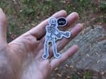 Funny Vinyl Skeleton Sticker