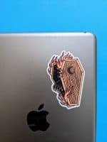 Monster Coffin sticker | Tattoo Sticker, Cool Sticker, Laptop Sticker, Aesthetic