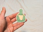 Yoga Turtle Sticker | Cute Yoga Sticker gift for turtle lovers