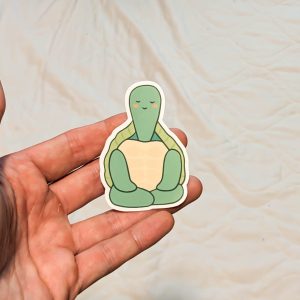 Yoga Turtle Sticker | Cute Yoga Sticker gift for turtle lovers