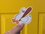 Protection Goose Sticker - Vinyl Sticker, Funny Sticker