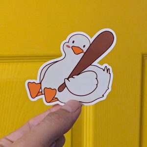 Protection Goose Sticker - Vinyl Sticker, Funny Sticker