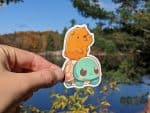 Capybara & The Turtle Sticker | Capybara sticker, Friendship, Gift, Vinyl Laptop Decal