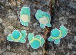 Yoga Turtle Sticker Pack | Cute Stickers, Yoga Stickers, Vinyl Stickers, Gift