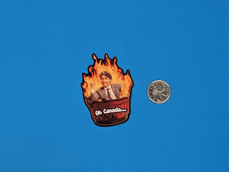 Justin Trudeau Must Go Sticker Pack - Dumpster Fire Collection, Canada Stickers - Image 3