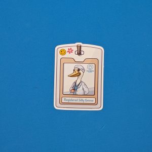 Registered Silly Goose Vinyl Sticker | Nursing gift, Funny Nurse Sticker for waterbottles. laptops, clipboard